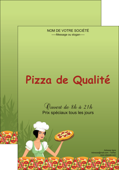 personnaliser modele de affiche pizzeria et restaurant italien pizza portions de pizza plateau de pizza MIF19323