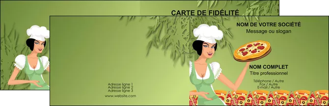 modele en ligne carte de visite pizzeria et restaurant italien pizza portions de pizza plateau de pizza MLGI19327