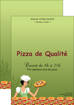 personnaliser maquette affiche pizzeria et restaurant italien pizza portions de pizza plateau de pizza MIFBE19339