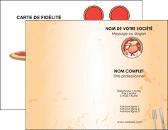 imprimer carte de visite pizzeria et restaurant italien pizza plateau plateau de pizza MLIG19397