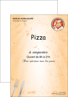 creer modele en ligne flyers pizzeria et restaurant italien pizza plateau plateau de pizza MIFCH19405