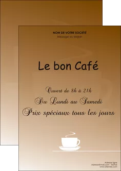 maquette en ligne a personnaliser flyers bar et cafe et pub cafe salon de the cafeteria MLGI19547