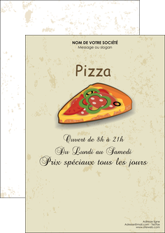 maquette en ligne a personnaliser flyers pizzeria et restaurant italien pizza pizzeria restaurant pizza MLGI19617
