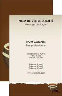exemple carte de visite bar et cafe et pub cafe salon de the cafe chaud MLGI19631