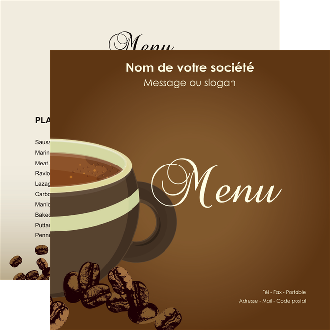 creation graphique en ligne flyers bar et cafe et pub cafe salon de the cafe chaud MLGI19633