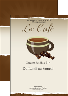 creer modele en ligne flyers bar et cafe et pub cafe salon de the cafe chaud MLGI19639