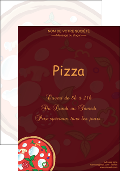 realiser affiche pizzeria et restaurant italien pizza plateau plateau de pizza MIFLU19647