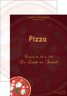 faire affiche pizzeria et restaurant italien pizza plateau plateau de pizza MIF19665