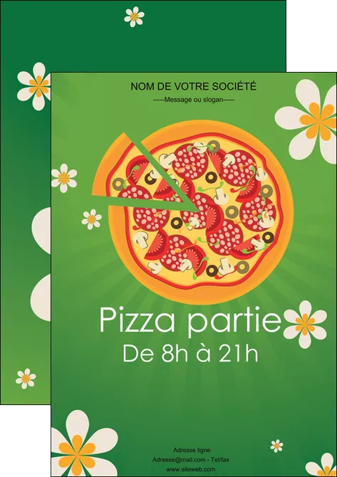 faire affiche pizzeria et restaurant italien pizza pizzeria pizzaiolo MIFCH19757