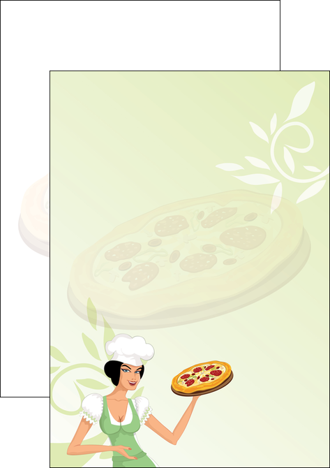 realiser flyers pizzeria et restaurant italien pizza plateau plateau de pizza MIS19765