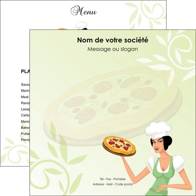 faire flyers pizzeria et restaurant italien pizza plateau plateau de pizza MMIF19771
