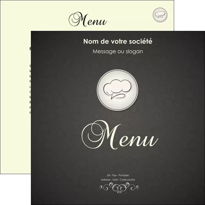 exemple flyers restaurant restaurant restaurant du monde restaurant francais MIFLU19883