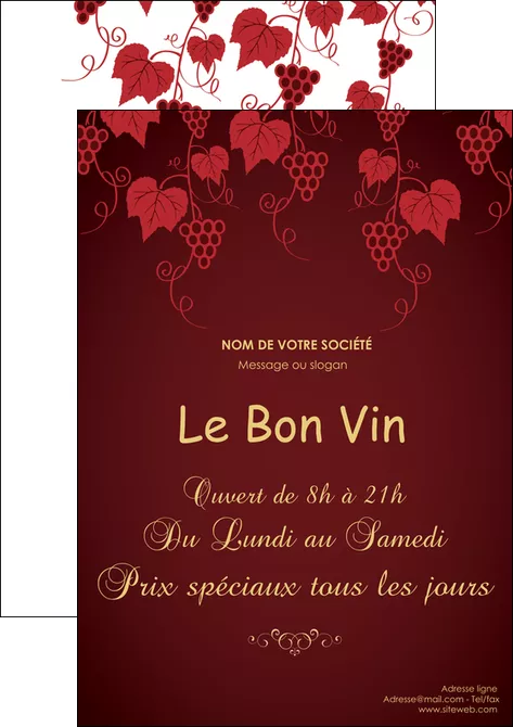 realiser flyers vin commerce et producteur raisins grappe de raisins culture de raisins MLGI19903