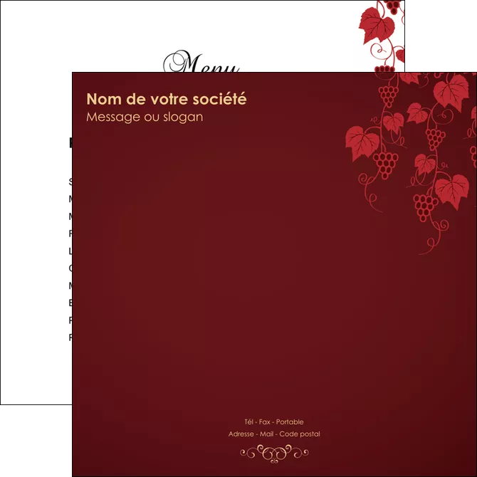 creer modele en ligne flyers vin commerce et producteur raisins grappe de raisins culture de raisins MIFBE19905