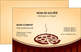 imprimer carte de visite pizzeria et restaurant italien pizza pizzeria restaurant de pizza MLGI20001
