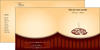 creer modele en ligne depliant 2 volets  4 pages  pizzeria et restaurant italien pizza pizzeria restaurant de pizza MLGI20003