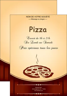 personnaliser modele de affiche pizzeria et restaurant italien pizza pizzeria restaurant de pizza MLGI20009