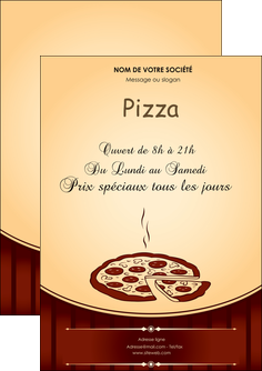 creation graphique en ligne flyers pizzeria et restaurant italien pizza pizzeria restaurant de pizza MLGI20017