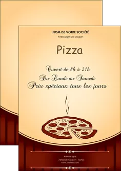 creation graphique en ligne flyers pizzeria et restaurant italien pizza pizzeria restaurant de pizza MLGI20017