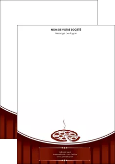 modele tete de lettre pizzeria et restaurant italien pizza pizzeria restaurant de pizza MLGI20019