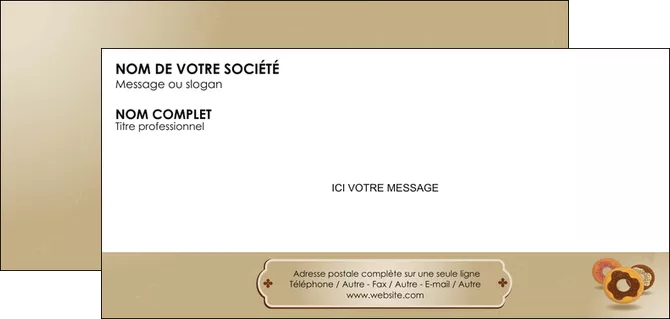 imprimerie carte de correspondance creperie et glacier donut donut aux chocolats patisserie MLIGLU20105
