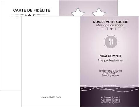creation graphique en ligne carte de visite restaurant restaurant restauration restaurateur MLGI20157