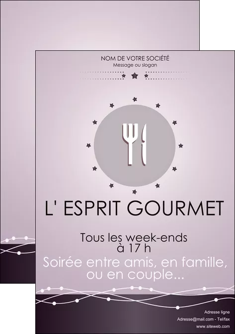 realiser affiche restaurant restaurant restauration restaurateur MLGI20167