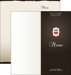 impression depliant 2 volets  4 pages  restaurant restaurant restauration restaurateur MIDLU20195
