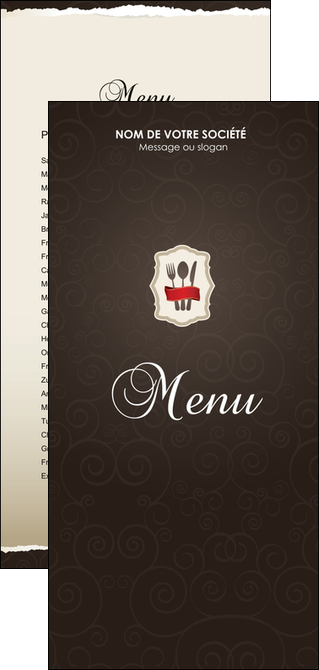 impression flyers restaurant restaurant restauration restaurateur MIFBE20215
