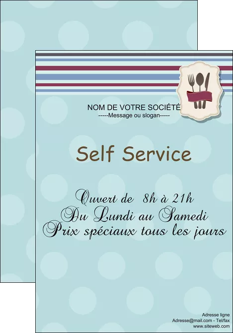 realiser affiche restaurant restaurant restauration restaurateur MLGI20253