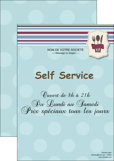 faire modele a imprimer affiche restaurant restaurant restauration restaurateur MLGI20255