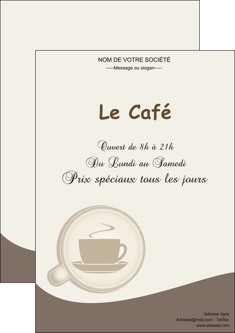 imprimerie affiche bar et cafe et pub cafe salon de the cafe chaud MLGI20347
