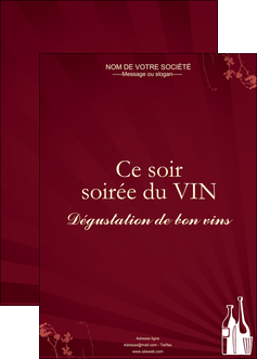realiser affiche vin commerce et producteur vin bouteille de vin verres de vin MIS20355