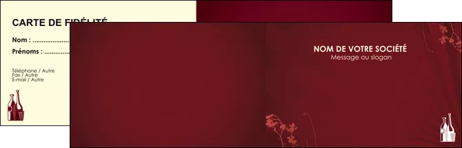 creer modele en ligne carte de visite vin commerce et producteur vin bouteille de vin verres de vin MIFLU20365