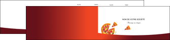 personnaliser modele de depliant 2 volets  4 pages  pizzeria et restaurant italien pizza pizzeria service pizza MLGI20383