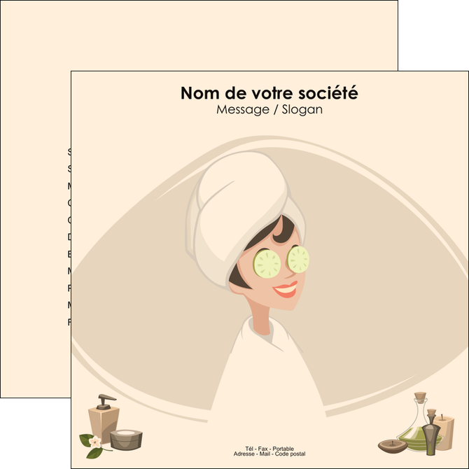 personnaliser modele de flyers institut de beaute beaute esthetique salon de beaute MLGI20645