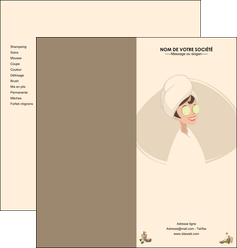 impression depliant 2 volets  4 pages  institut de beaute beaute esthetique salon de beaute MLGI20647