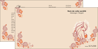 imprimerie depliant 2 volets  4 pages  institut de beaute beaute cheveux salon de coiffure MLGI20655