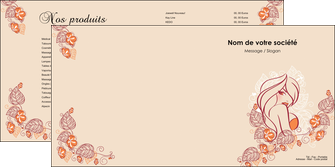 modele depliant 2 volets  4 pages  institut de beaute beaute cheveux salon de coiffure MLGI20657