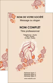 realiser carte de visite institut de beaute beaute cheveux salon de coiffure MLGI20661