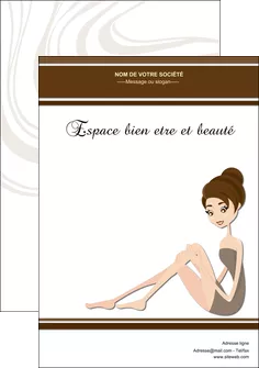 imprimer flyers institut de beaute beaute esthetique institut de bien etre MLGI20701