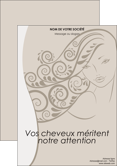 creation graphique en ligne flyers institut de beaute beaute cheveux salon de coiffure MLGI20735
