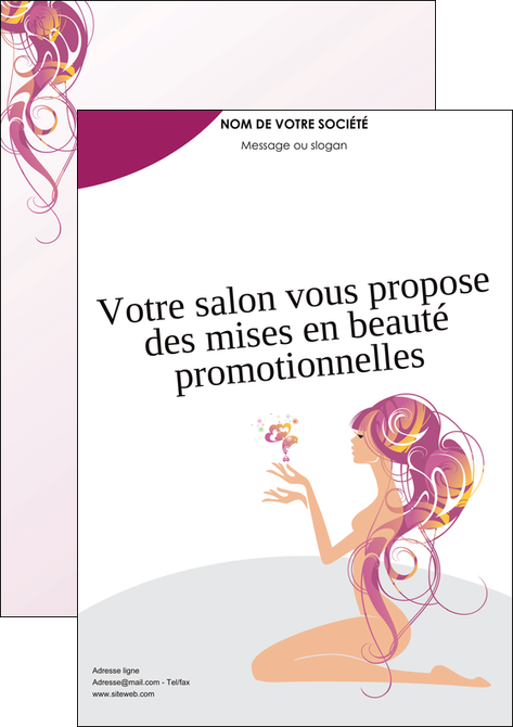 imprimerie affiche institut de beaute beaute femme beaute feminine MLGI20863
