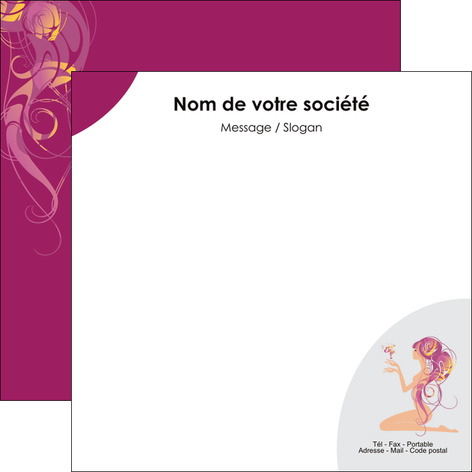 imprimer flyers institut de beaute beaute femme beaute feminine MLGI20867