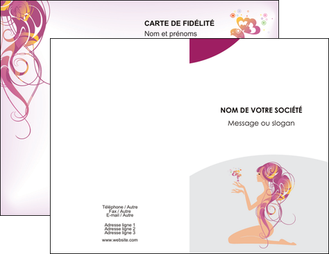imprimer carte de visite institut de beaute beaute femme beaute feminine MLGI20869
