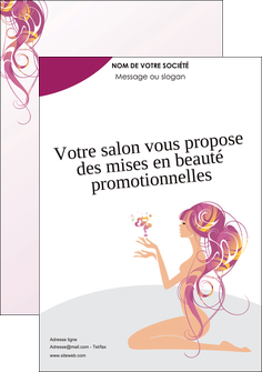 personnaliser maquette flyers institut de beaute beaute femme beaute feminine MLGI20873