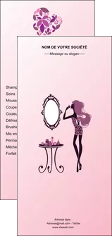 faire modele a imprimer flyers cosmetique beaute salon de beaute institut de beaute MLGI20991
