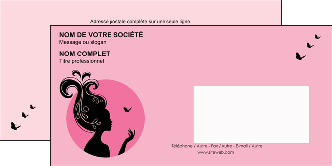 creation graphique en ligne enveloppe cosmetique coiffure coiffeur coiffeuse MIFBE21151