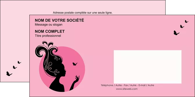 creation graphique en ligne enveloppe cosmetique coiffure coiffeur coiffeuse MIFLU21151