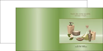 maquette en ligne a personnaliser depliant 2 volets  4 pages  institut de beaute beaute soins bien etre MLGI21287